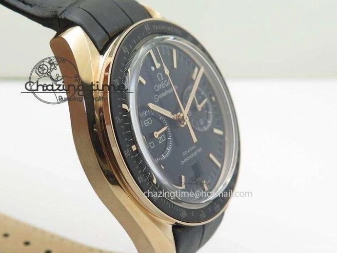 0426 Speedmaster ’57 RG Chrono AXF Best Edition On Black Leather Strap A Colorful 8284